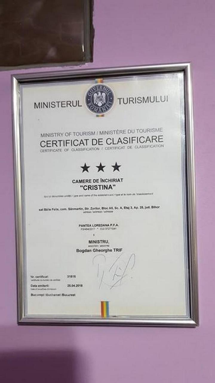 Garsoniera Cristina Băile Felix Exterior foto